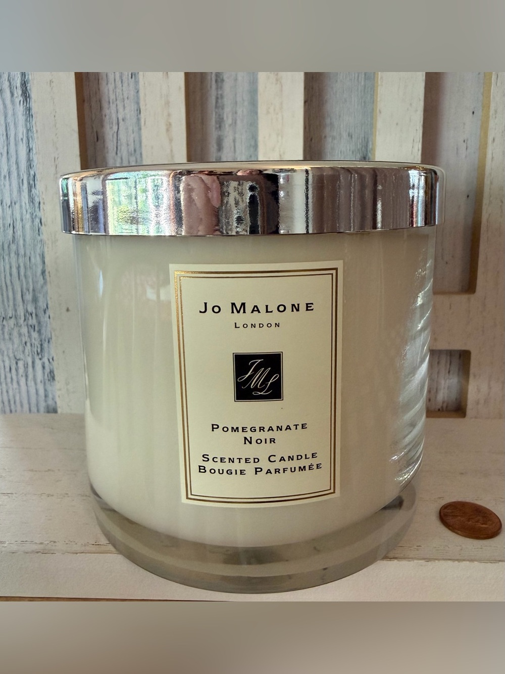 Jo Malone POMEGRANATE NOIR Luxury 3-Wick Scented Large Candle New/Unused 3.15”